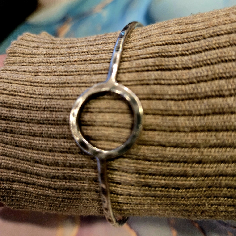 Silpada Sterling Silver "Karma" Bangle Bracelet - Picture 6 of 6